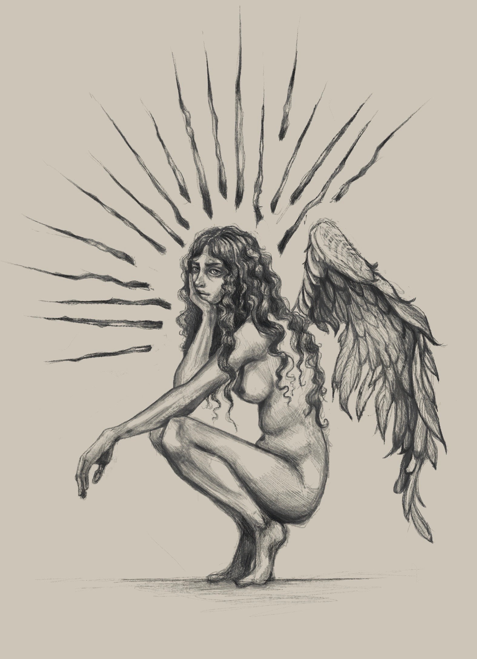 Fallen Mini Print
