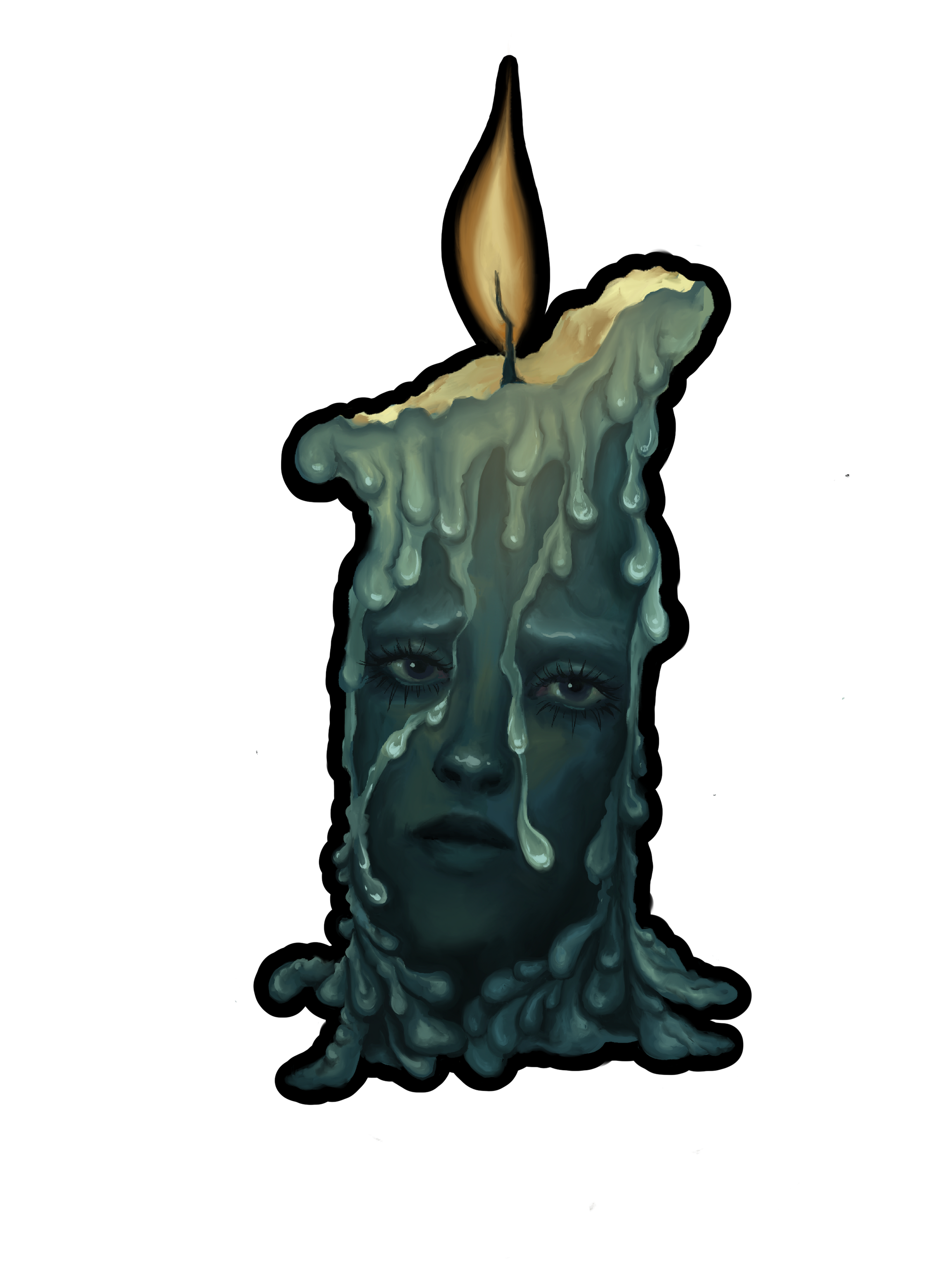 Candle Lady Sticker