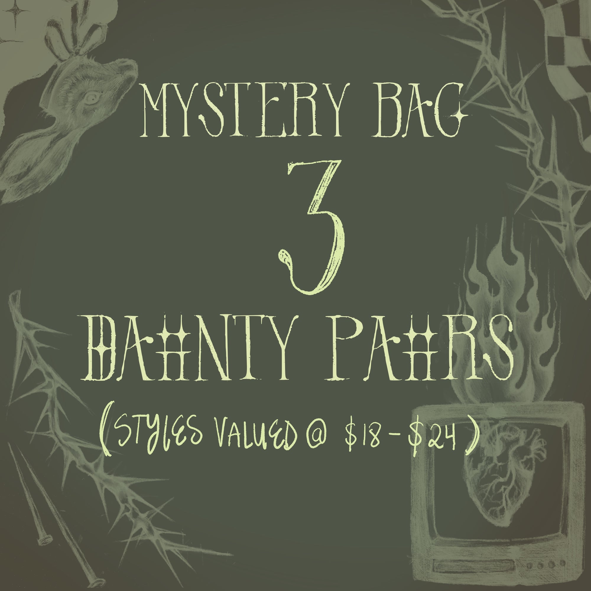 Mystery Bag - 3 Dainty pairs