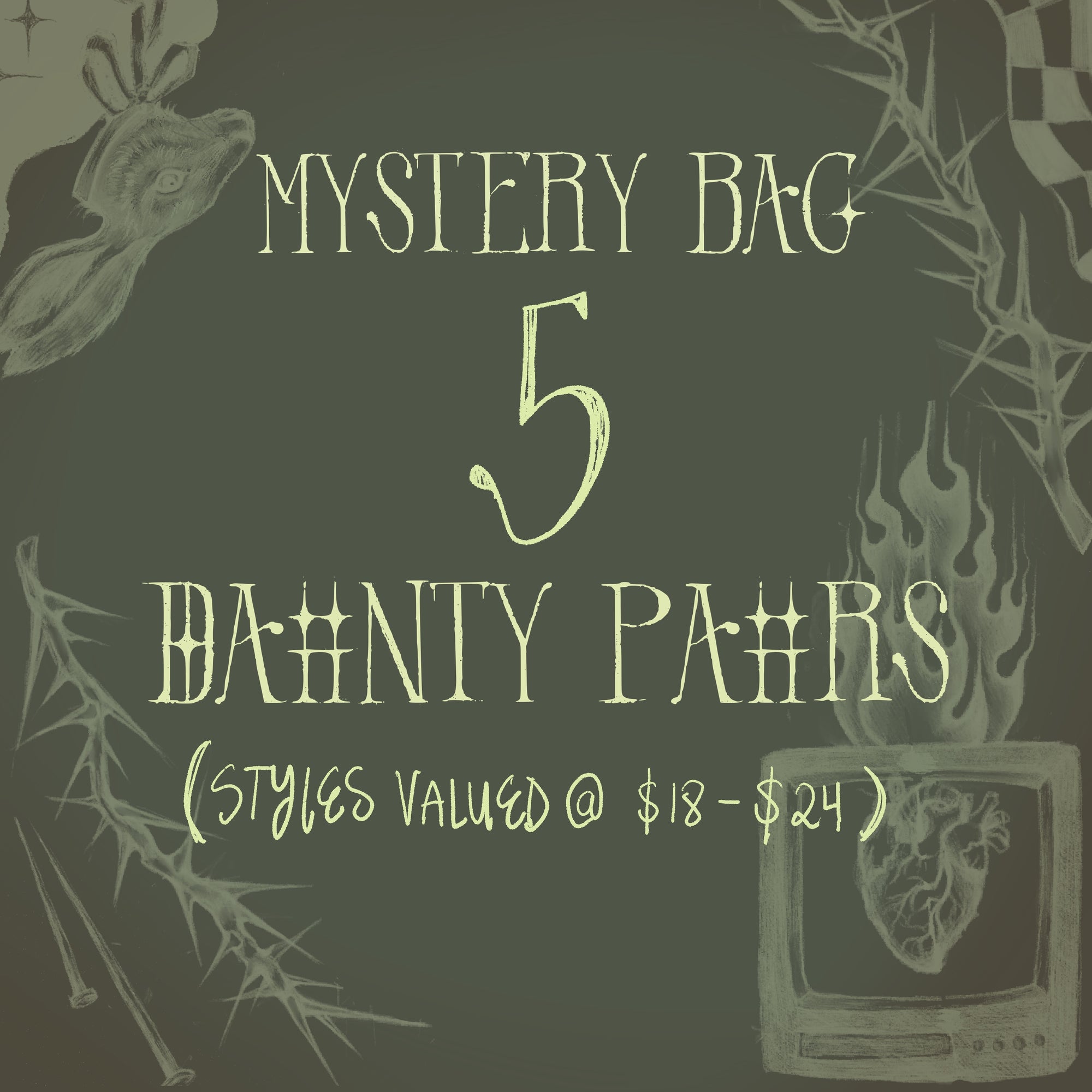 Mystery Bag - 5 Dainty pairs