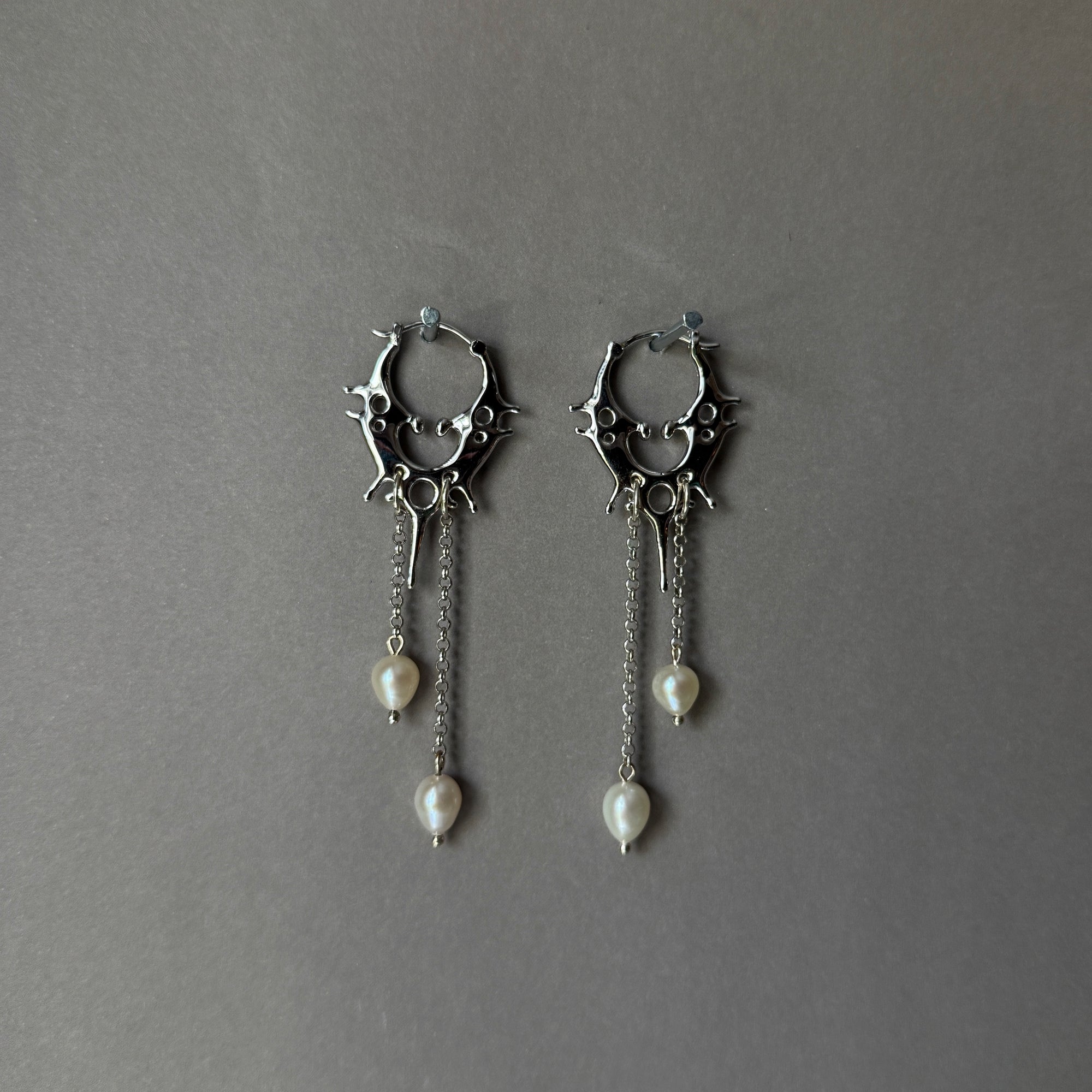 Reims Pearl Hoops || Sacred Collection