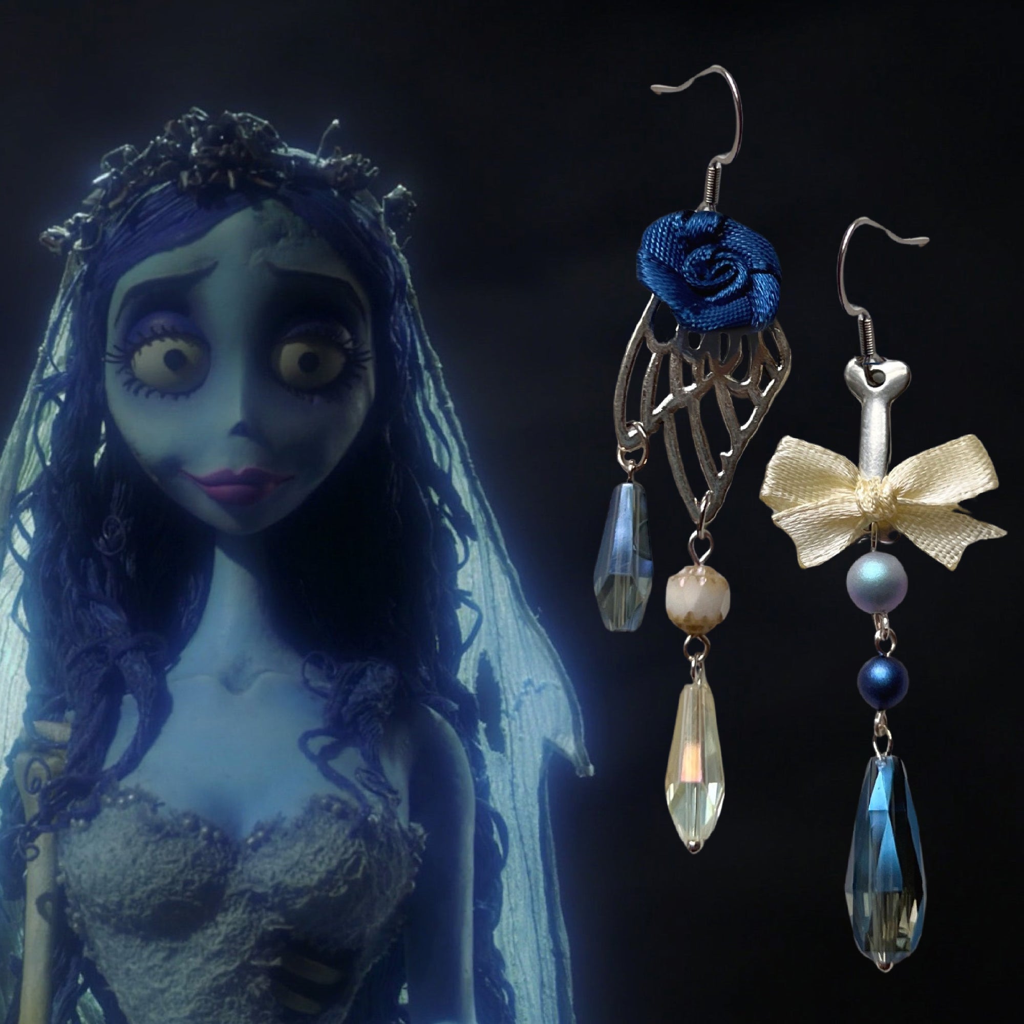Emily Earrings || Corpse Bride Collection