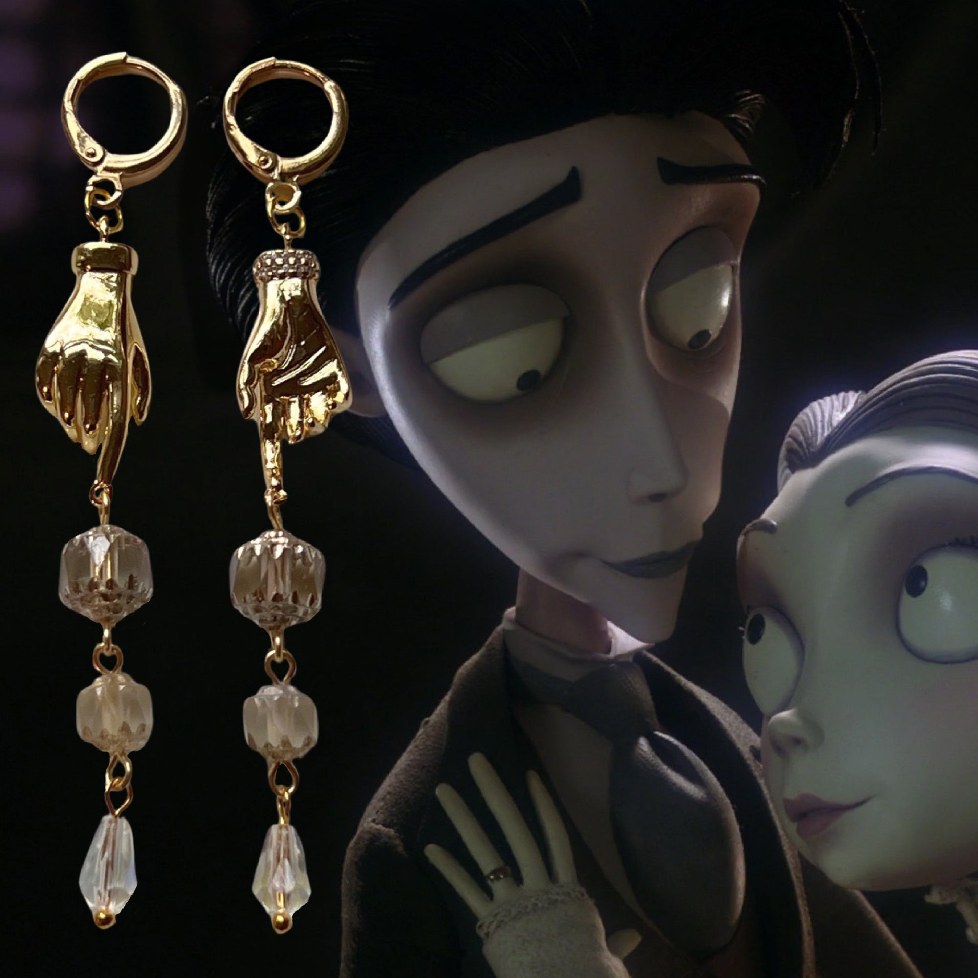 Little Miss Living Earrings || Corpse Bride Collection