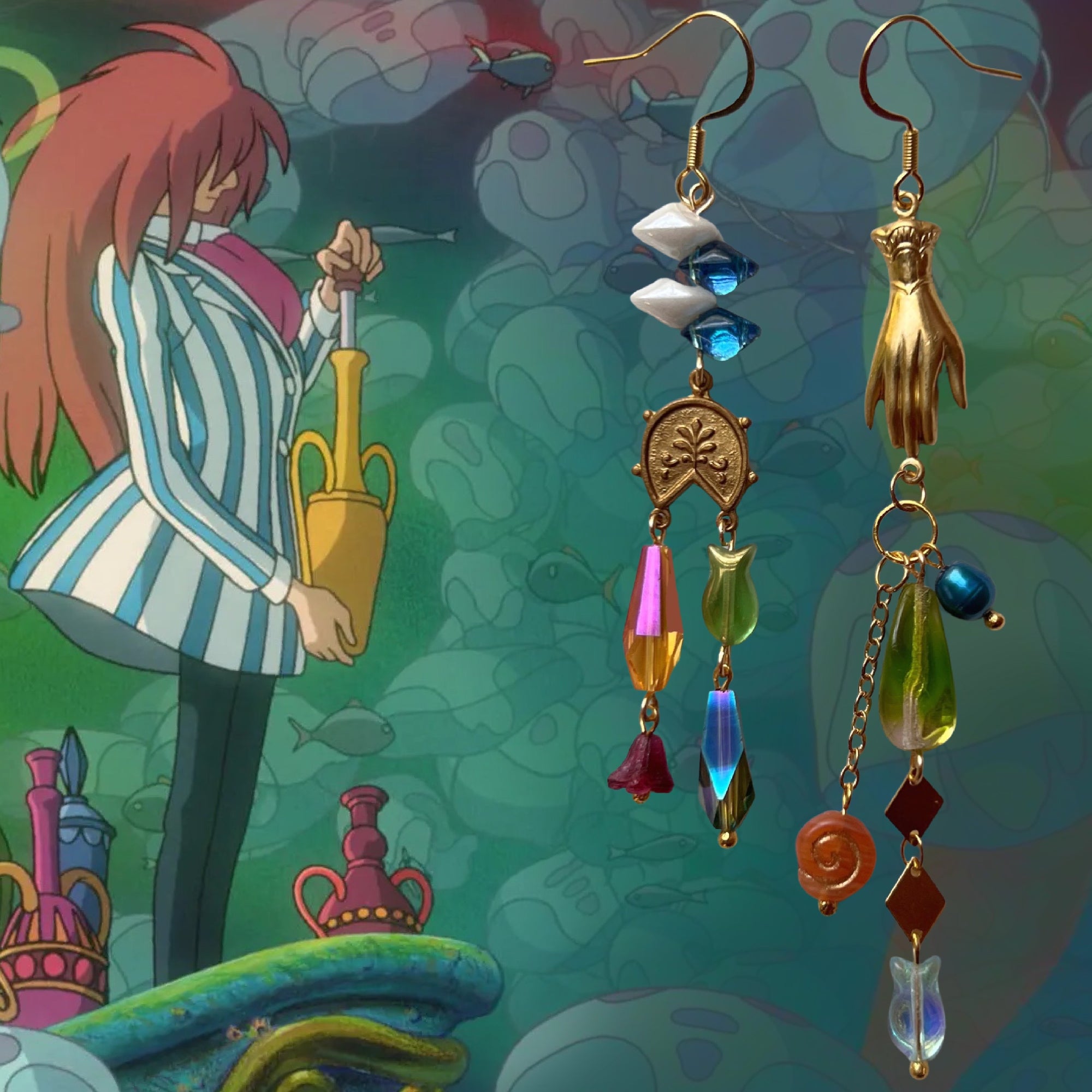 Spoil the Sea Earrings || Ponyo Collection