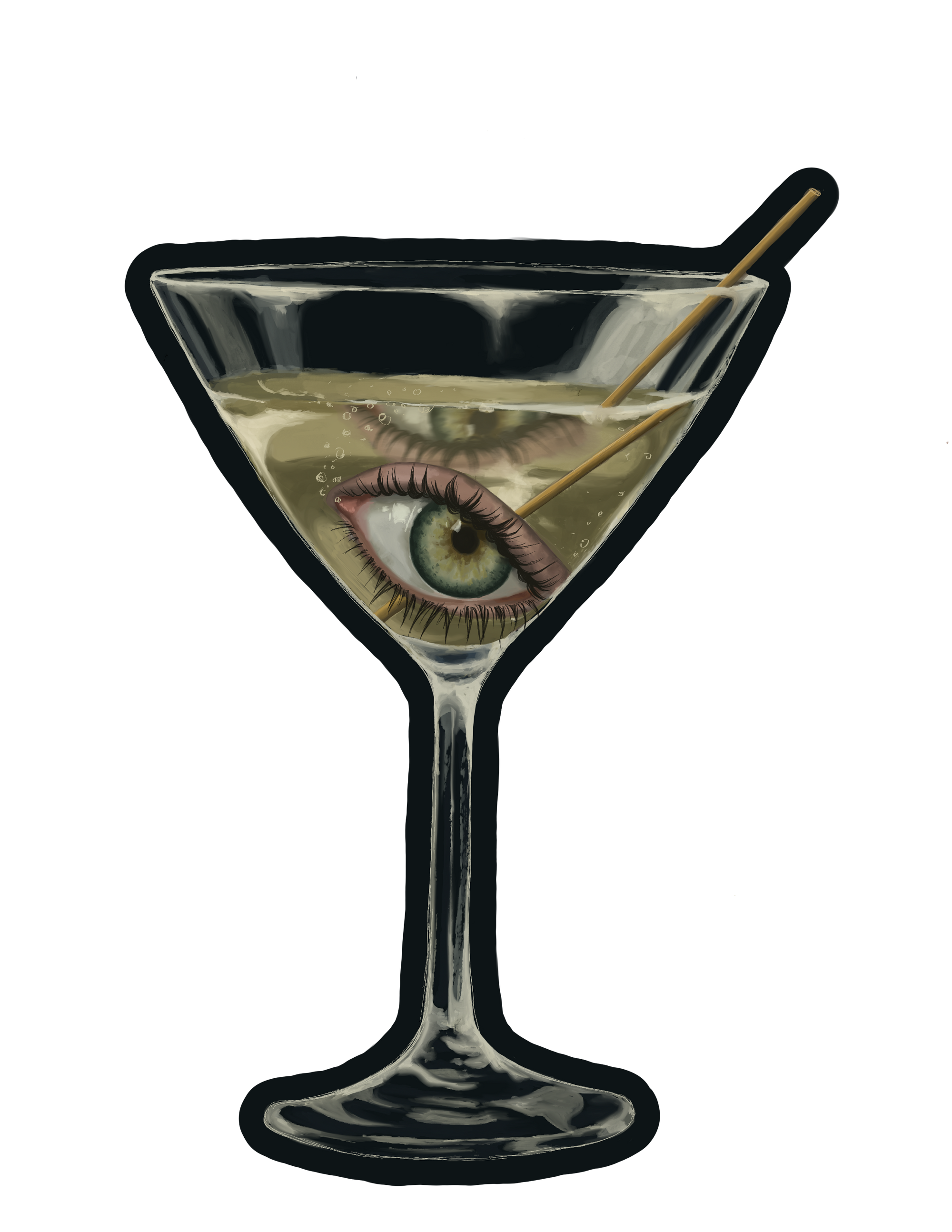 Eye Martini Sticker